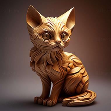 3D model Minskin cat (STL)